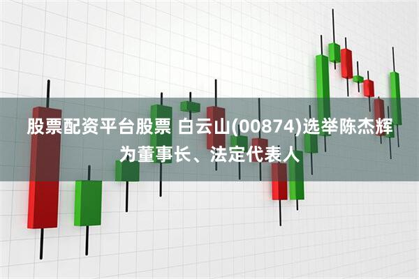 股票配资平台股票 白云山(00874)选举陈杰辉为董事长、法定代表人